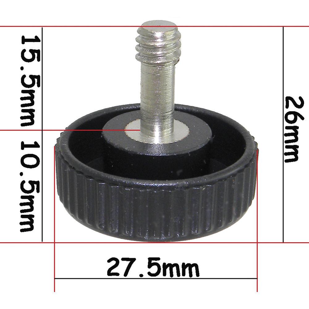 Desmond Long Shaft 1 4"-20 Male and Female Screws with Plastic Base