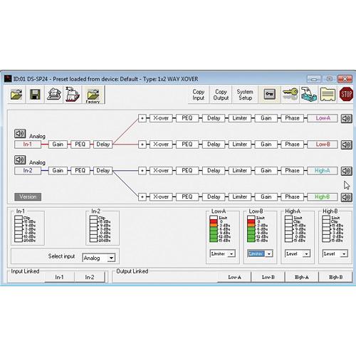 Galaxy Audio DS-SP24 2 x 4 Speaker Processor