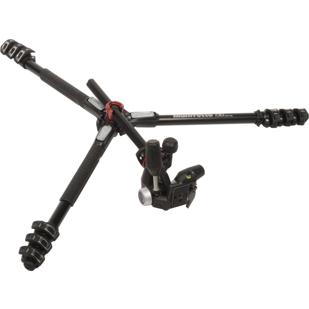 Manfrotto MK190XPRO4-3W Aluminum Tripod with 3-Way Pan Tilt Head
