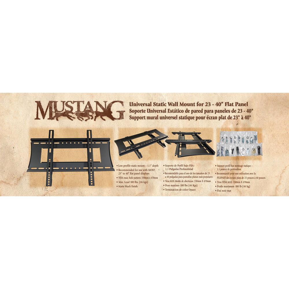 Mustang MV-STAT2B Static Mount for 26-40" TVs