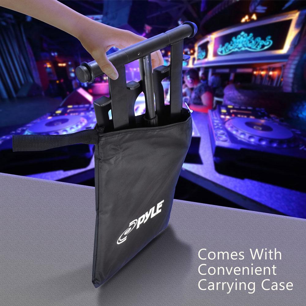 Pyle Pro PLPTS55 Universal Portable Foldable Professional DJ Laptop Stand with Telescopic Height Adjustment