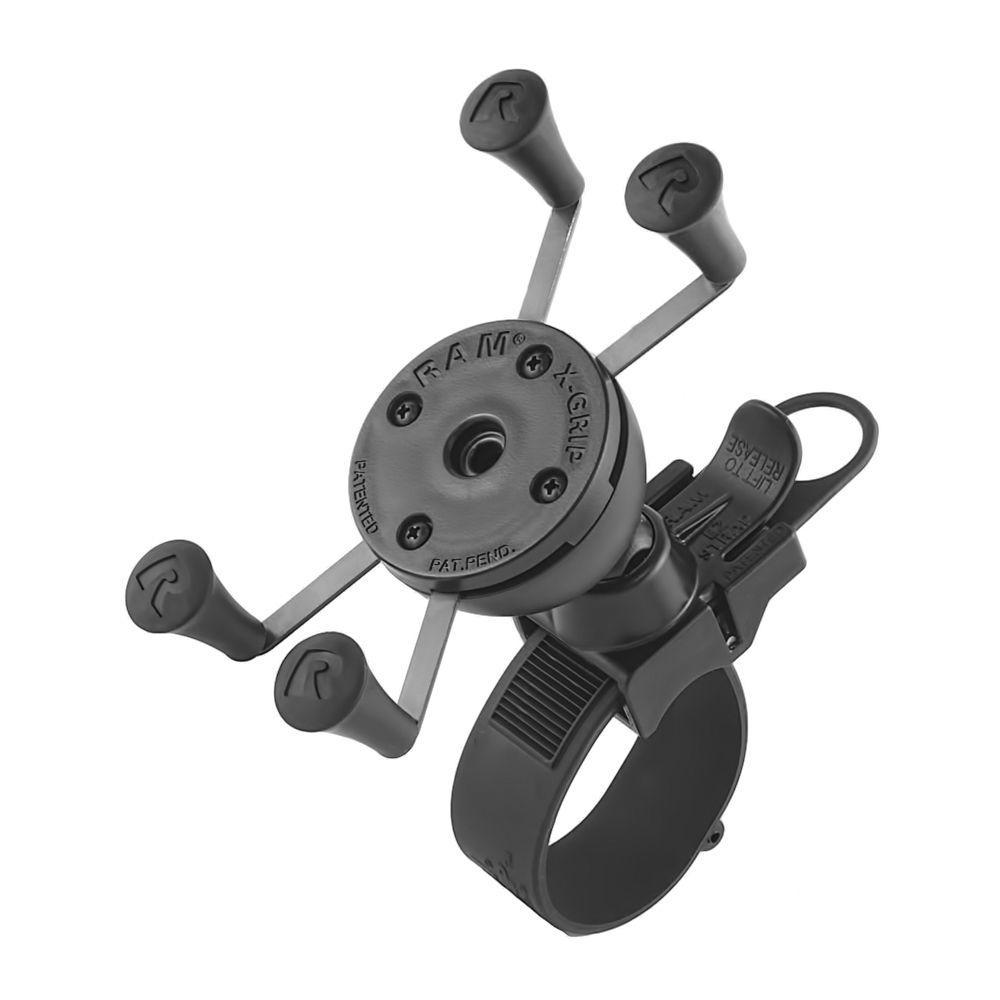 RAM MOUNTS EZ-Strap Rail Mount with Universal X-Grip Cell Phone Holder