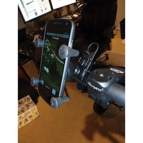 RAM MOUNTS EZ-Strap Rail Mount with Universal X-Grip Cell Phone Holder