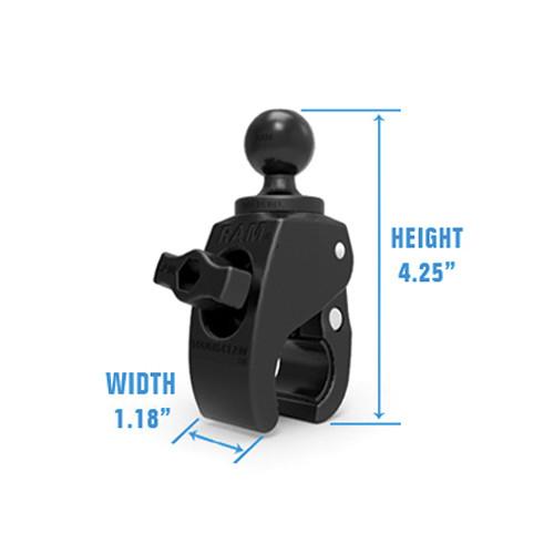 RAM MOUNTS Small Tough-Claw with 1" Diameter Rubber Ball