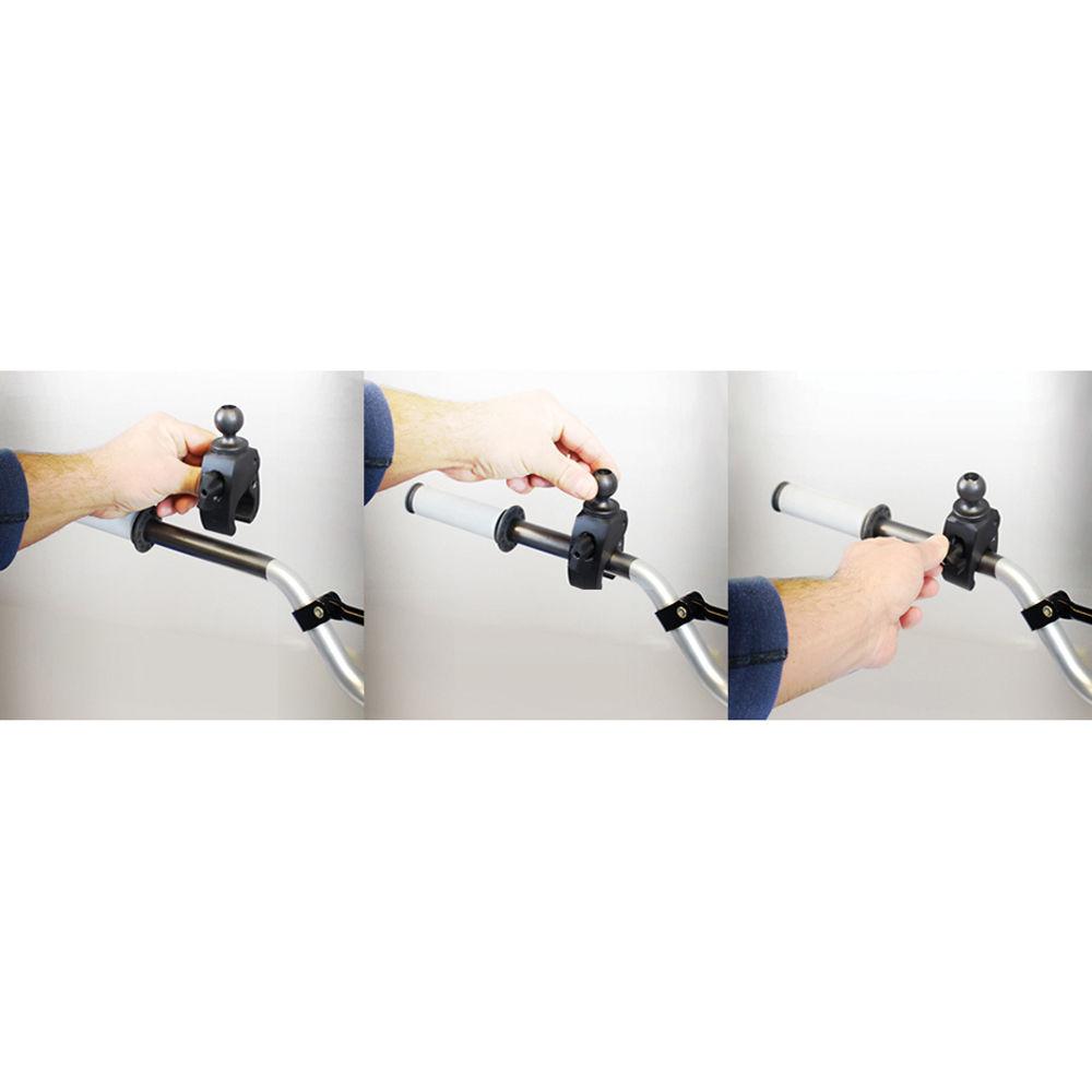 RAM MOUNTS Small Tough-Claw with 1" Diameter Rubber Ball