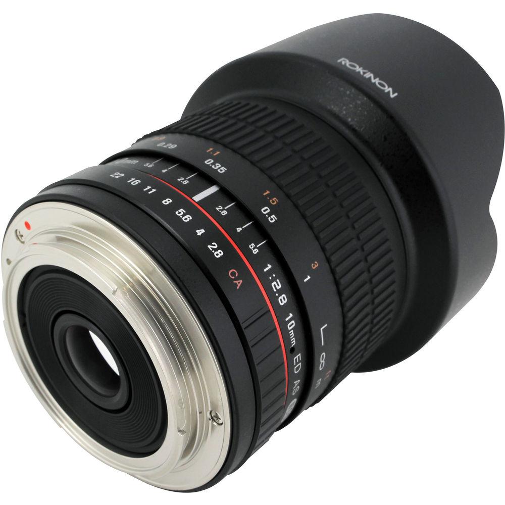 Rokinon 10mm f 2.8 ED AS NCS CS Lens for Canon EF-M Mount