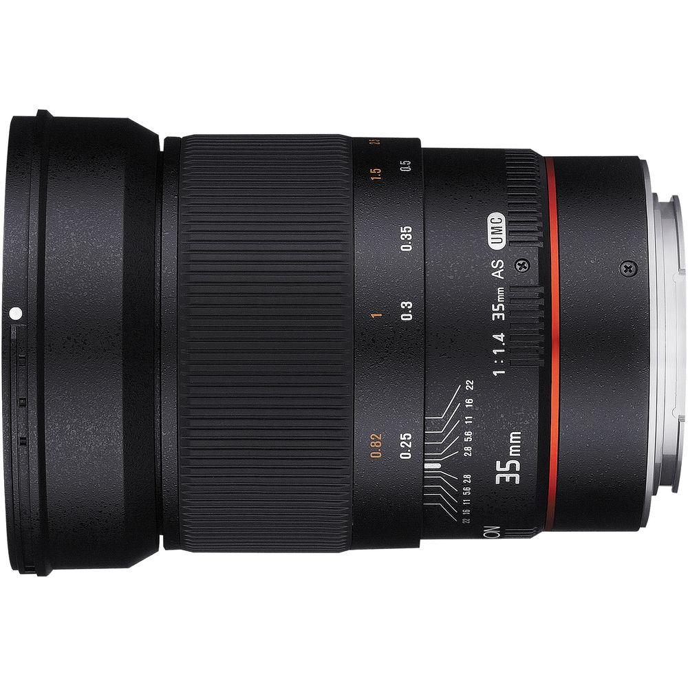 Rokinon 35mm f 1.4 AS UMC Lens for Canon EF