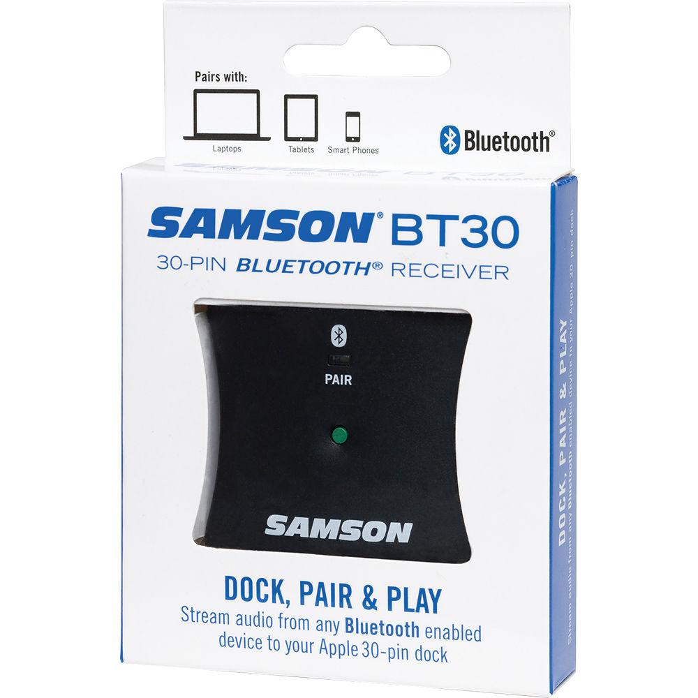 Samson BT30 30-Pin Bluetooth Adapter Receiver