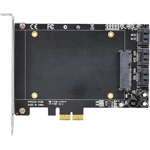 SIIG PCIe 2.0 SATA 6 Gb s 3i 1 Hybrid Adapter with SSD Socket