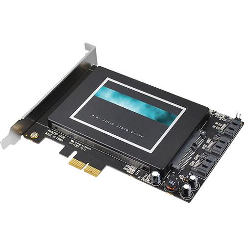SIIG PCIe 2.0 SATA 6 Gb s 3i 1 Hybrid Adapter with SSD Socket