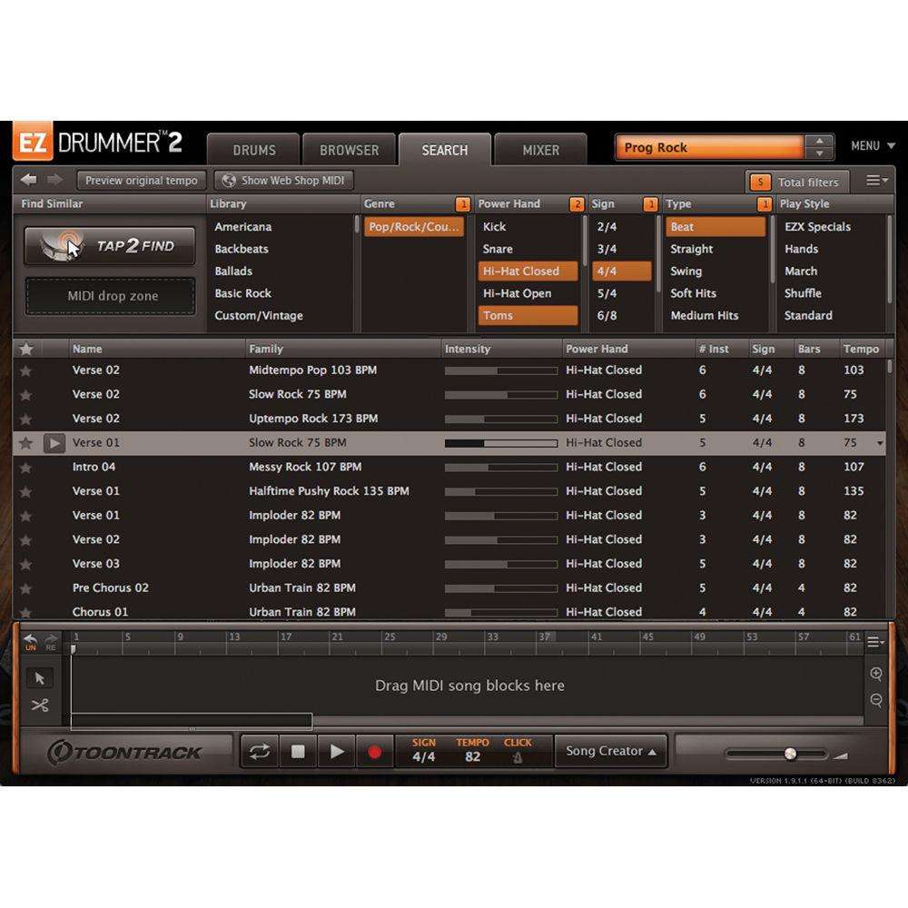 Toontrack EZdrummer 2 Virtual Drum Module Plug-In