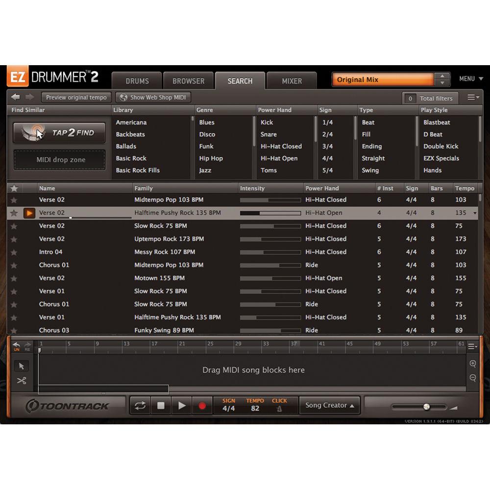 Toontrack EZdrummer 2 Virtual Drum Module Plug-In
