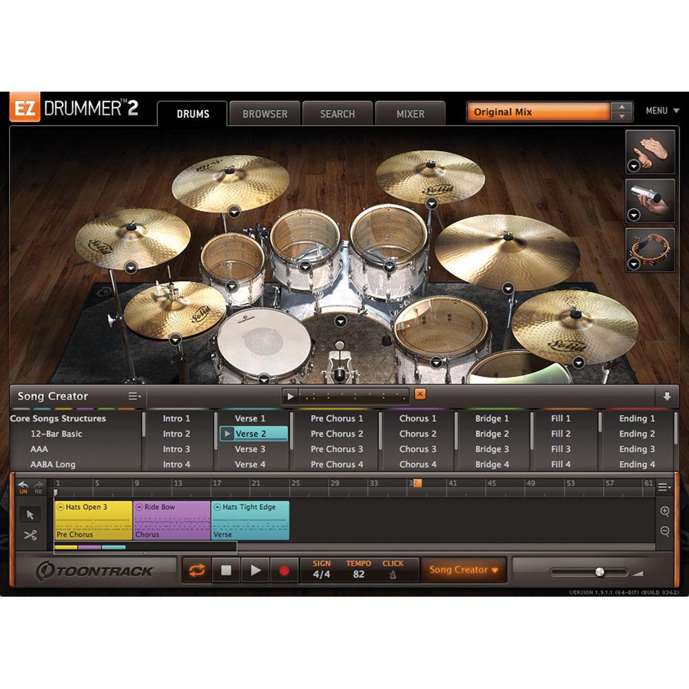 Toontrack EZdrummer 2 Virtual Drum Module Plug-In