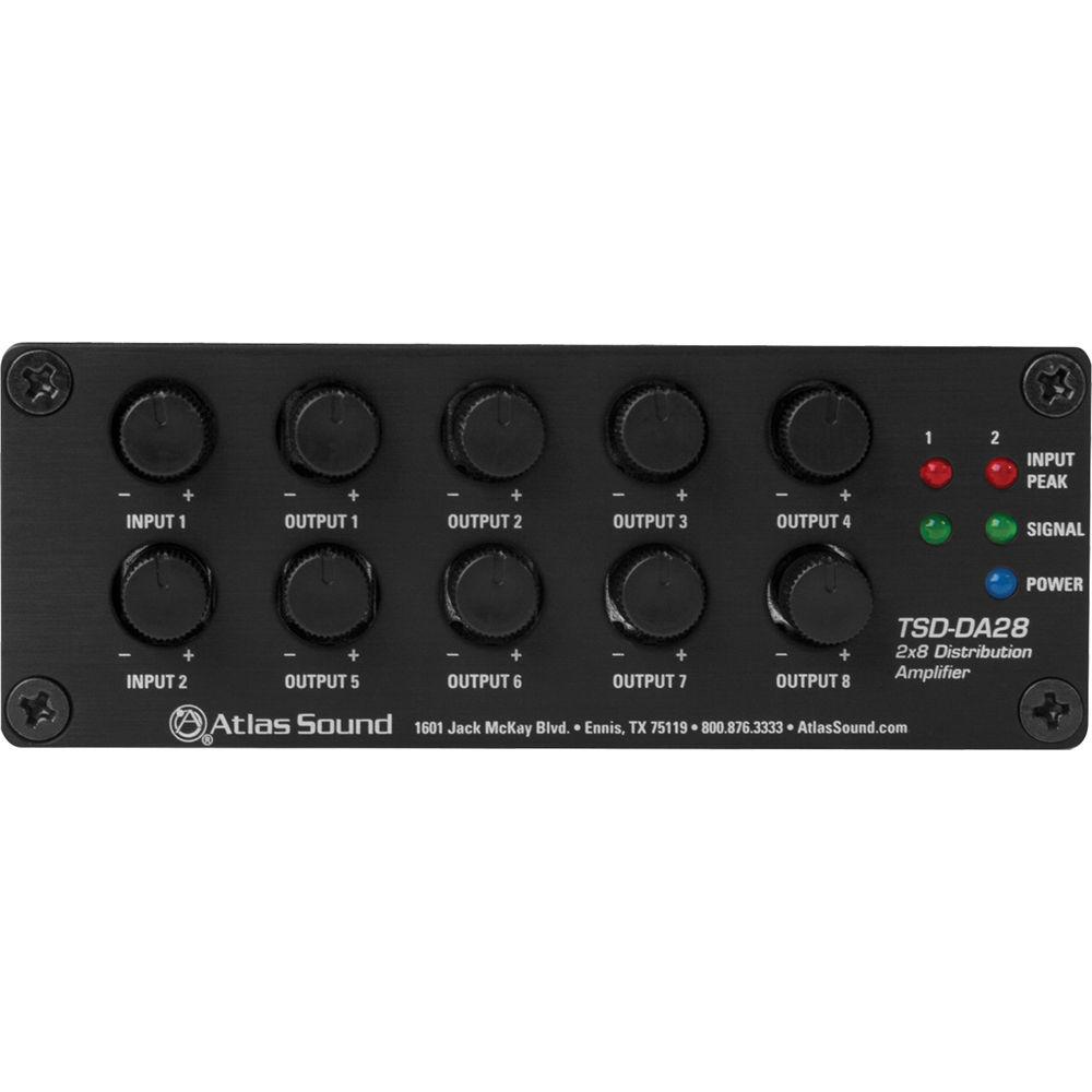 Atlas Sound TSD-DA28 2x8 Distribution Amplifier