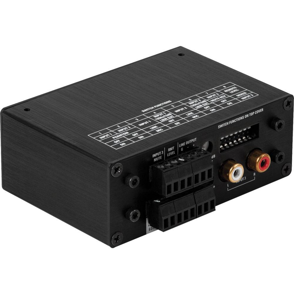 Atlas Sound TSD-MIX31RL 3x1 Mic Line Mixer