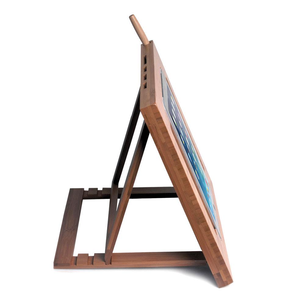 CTA Digital Bamboo Adjustable Kitchen Stand for iPad 2 3 4, iPad Air 1 2, iPad mini 1 2 3 4