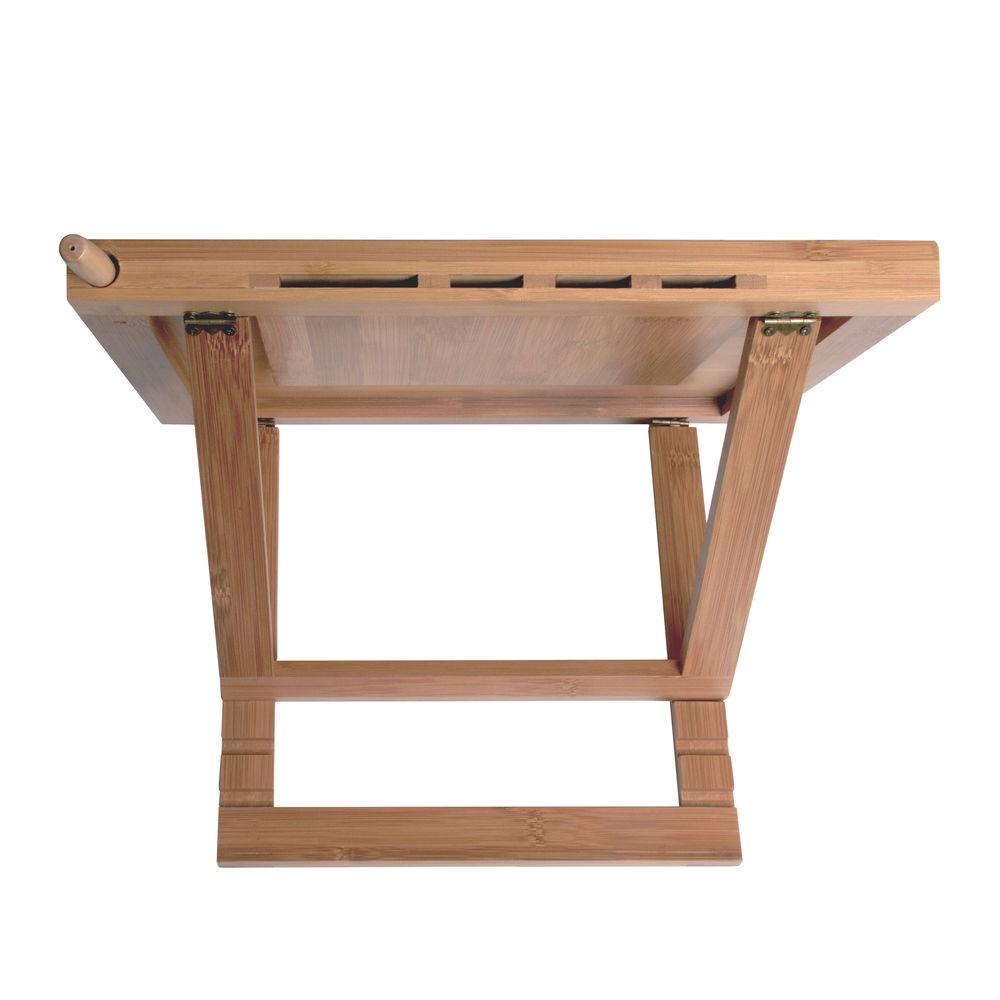 CTA Digital Bamboo Adjustable Kitchen Stand for iPad 2 3 4, iPad Air 1 2, iPad mini 1 2 3 4