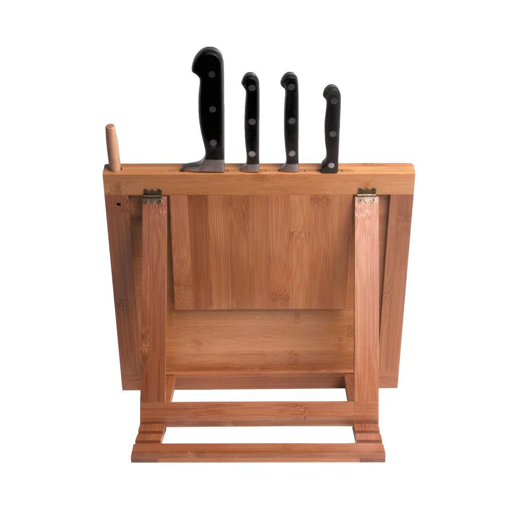 CTA Digital Bamboo Adjustable Kitchen Stand for iPad 2 3 4, iPad Air 1 2, iPad mini 1 2 3 4