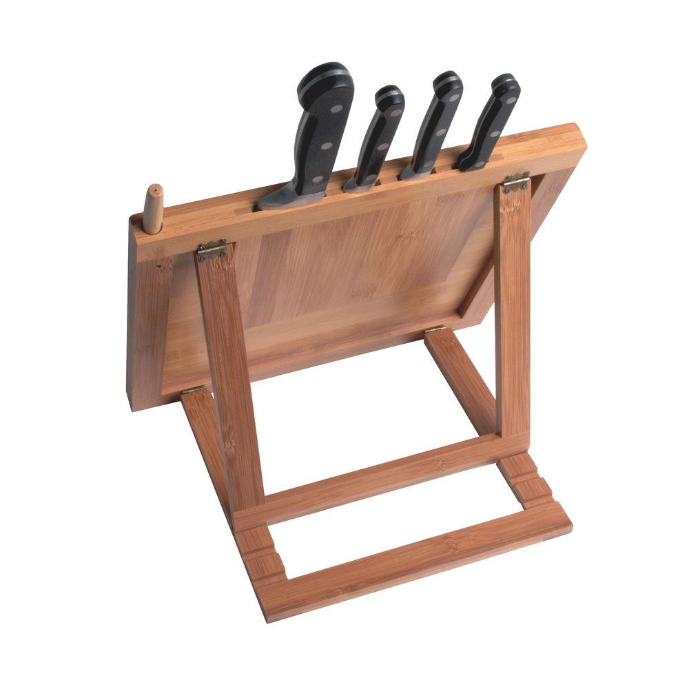 CTA Digital Bamboo Adjustable Kitchen Stand for iPad 2 3 4, iPad Air 1 2, iPad mini 1 2 3 4