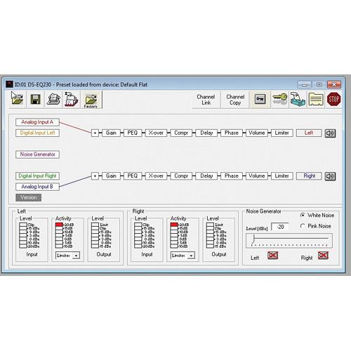 Galaxy Audio DSPOT DS-EQ230 Dual-Channel 30-Filter Parametric and Graphic Digital Equalizer