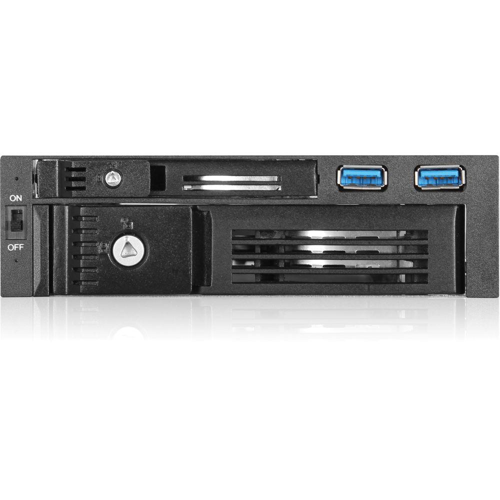 iStarUSA 5.25" to 2.5" & 3.5" SATA 6 Gb s Trayless HDD Cage with USB 3.1 Gen 1