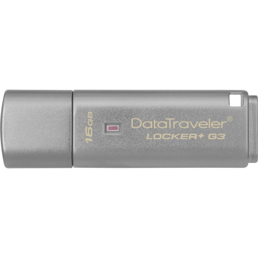 Kingston 16GB DataTraveler Locker G3 USB 3.0 Flash Drive