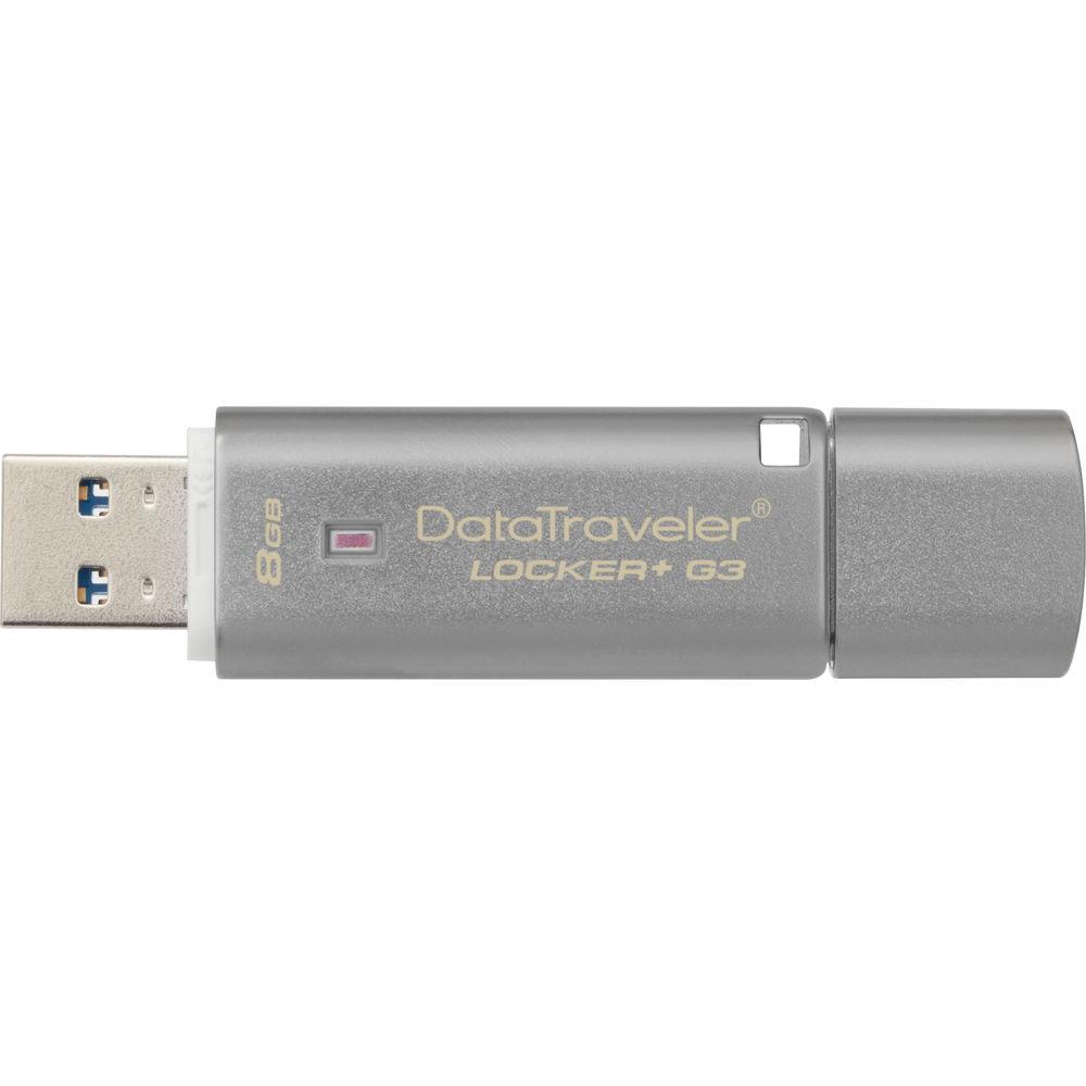 Kingston 8GB DataTraveler Locker G3 USB 3.0 Flash Drive