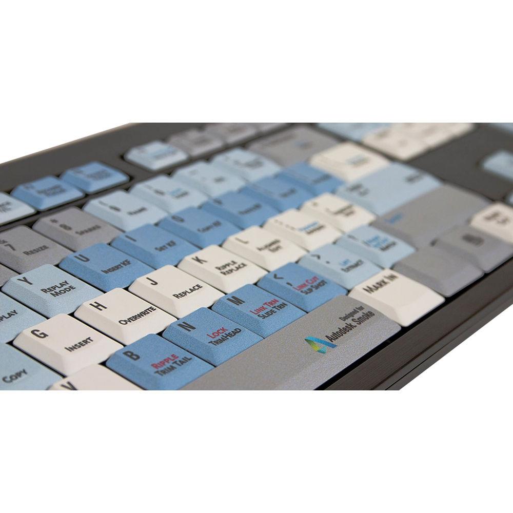 LogicKeyboard Autodesk SMOKE American English Linux PC NERO Slim Line Keyboard