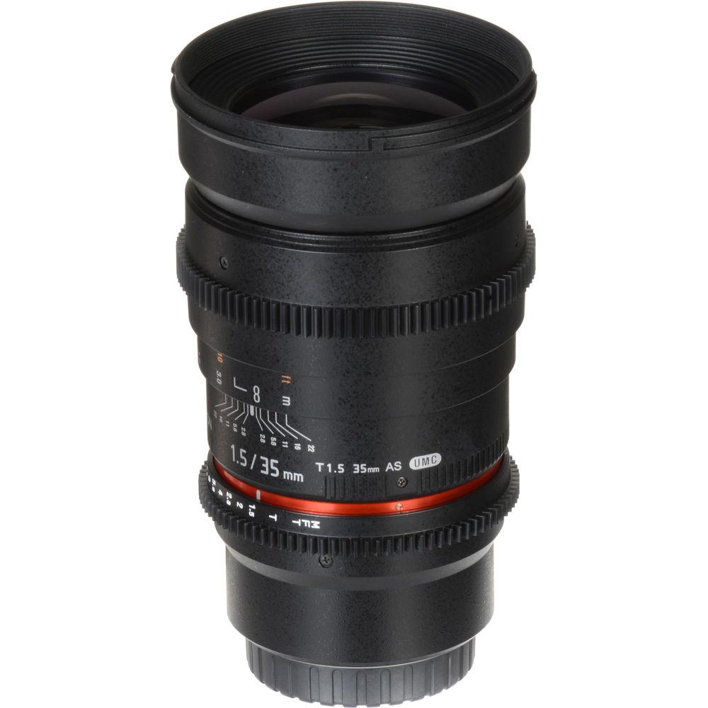Rokinon 35mm T1.5 Cine AS UMC Lens for Micro Four Thirds Mount