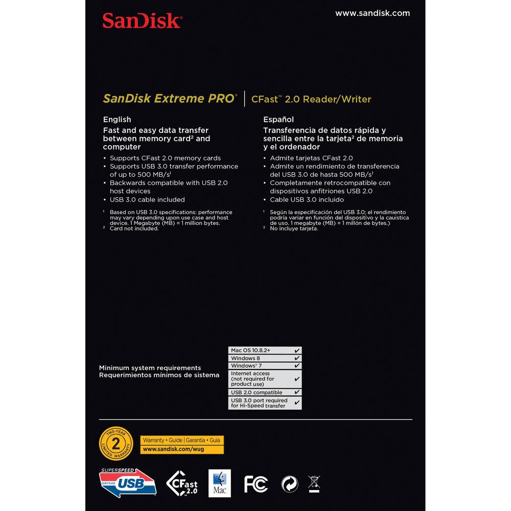 SanDisk Extreme PRO CFast 2.0 Reader Writer