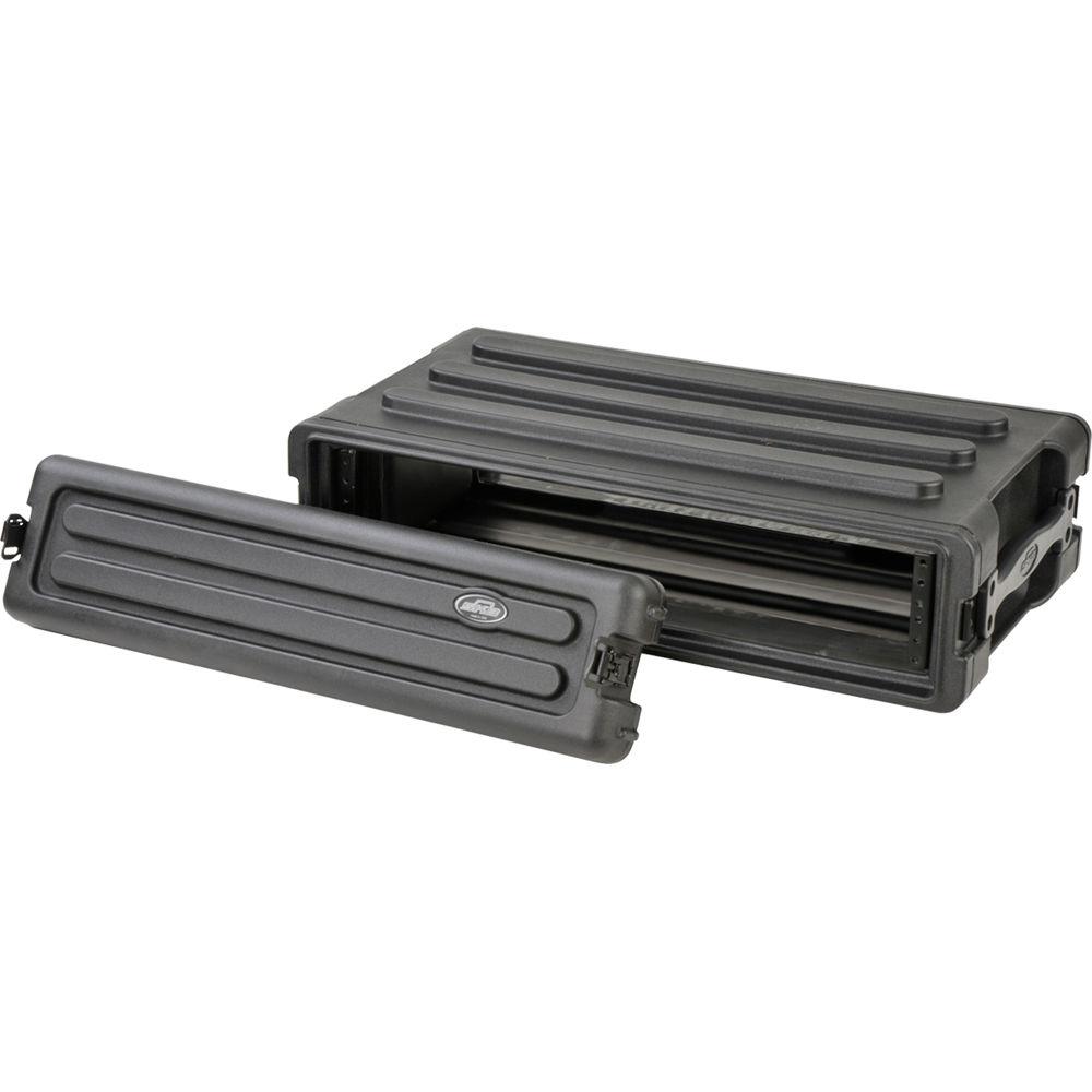 SKB 2U Roto Shallow Rack Case with Steel Rails