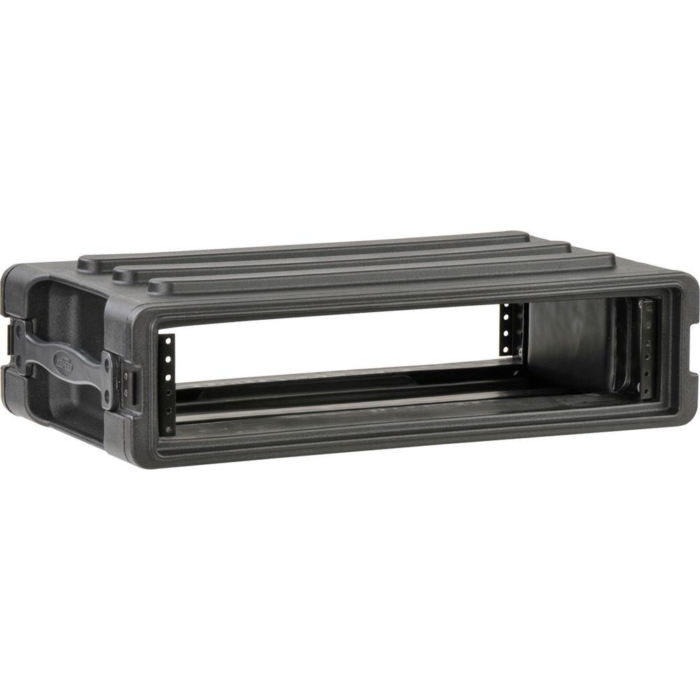 SKB 2U Roto Shallow Rack Case with Steel Rails