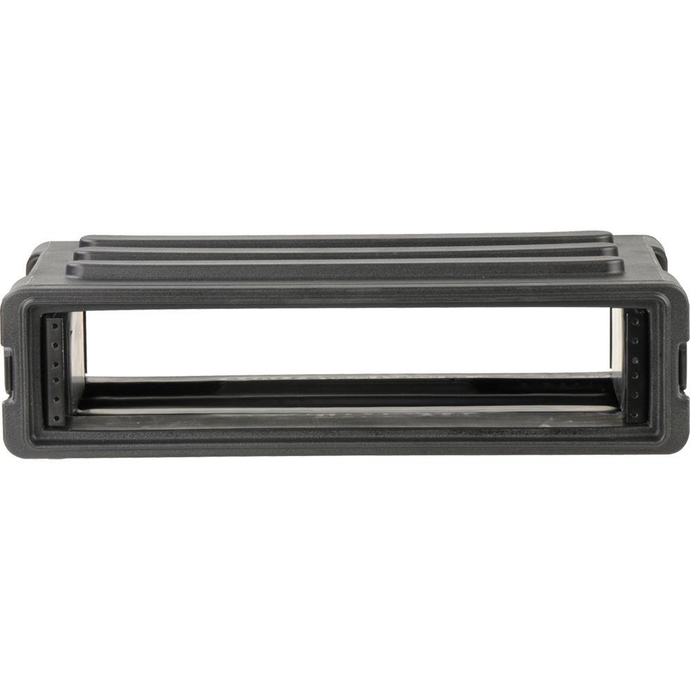 SKB 2U Roto Shallow Rack Case with Steel Rails