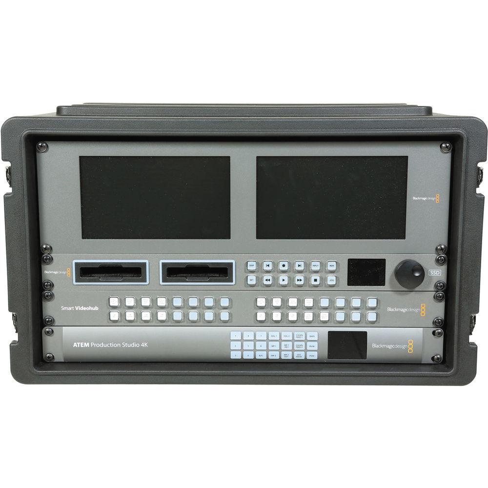 SKB 6U Roto Shallow Rack Case with Steel Rails