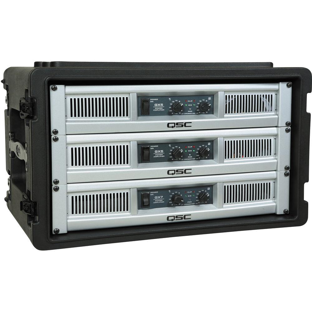 SKB 6U Roto Shallow Rack Case with Steel Rails