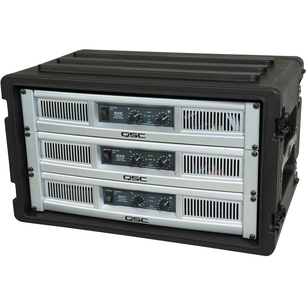 SKB 6U Roto Shallow Rack Case with Steel Rails