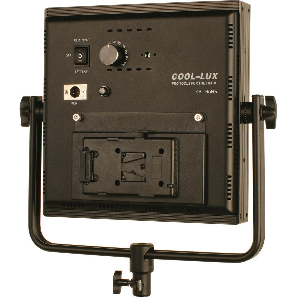 Cool-Lux CL2-2000DSG Daylight PRO Studio LED Spot 2-CL1000DSV Kit with V-Mount Battery Plates