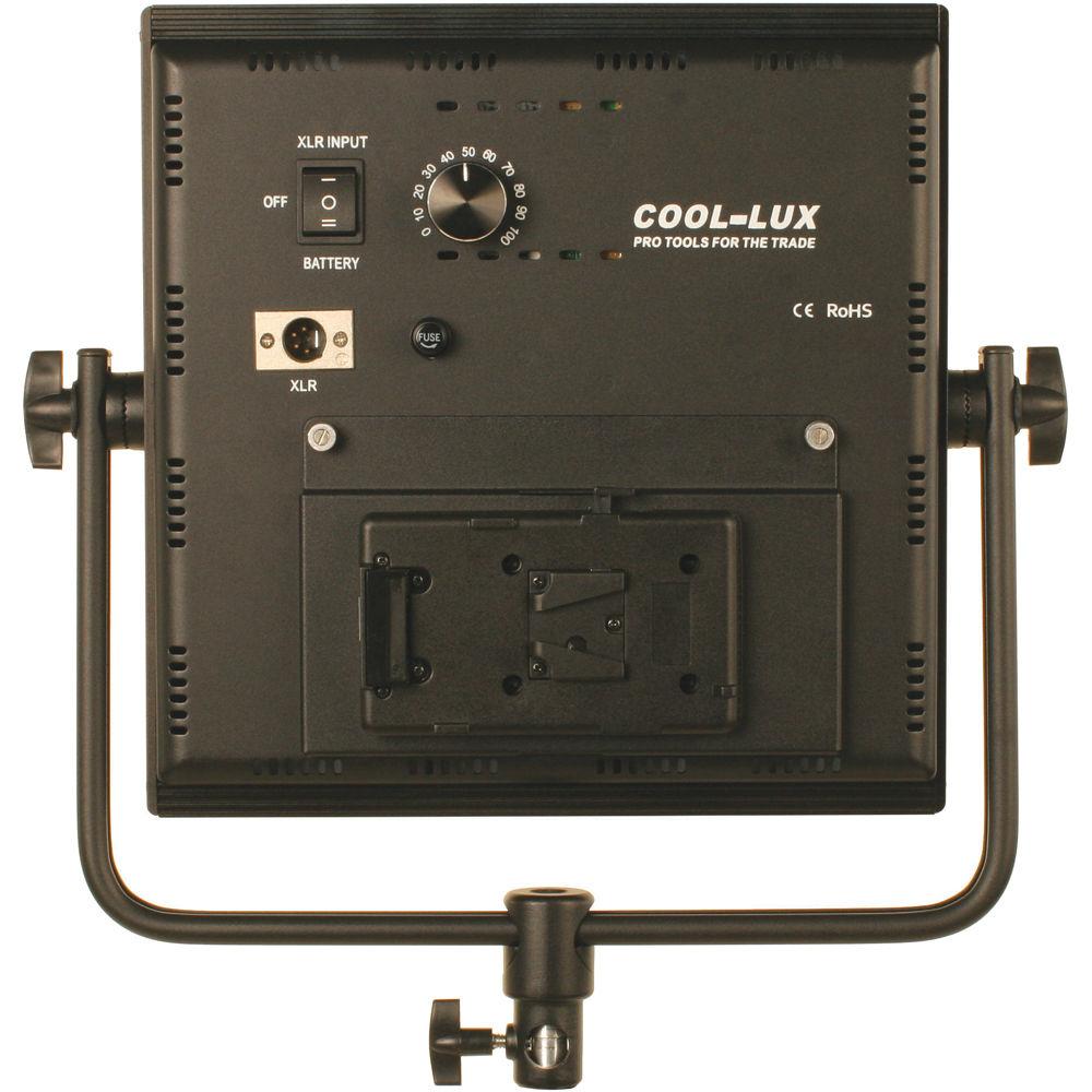 Cool-Lux CL2-2000DSG Daylight PRO Studio LED Spot 2-CL1000DSV Kit with V-Mount Battery Plates