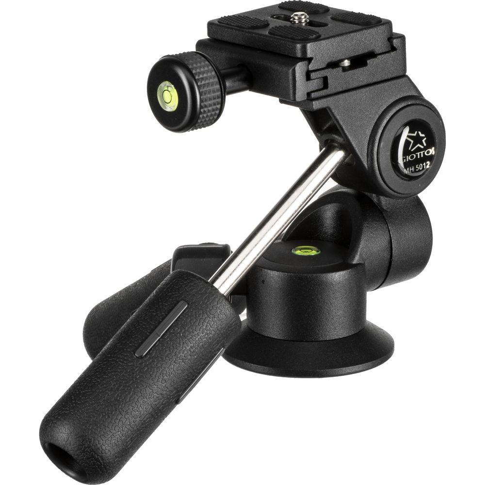 Giottos MH5012 3-Way Pan Tilt Head with Quick Release Plate