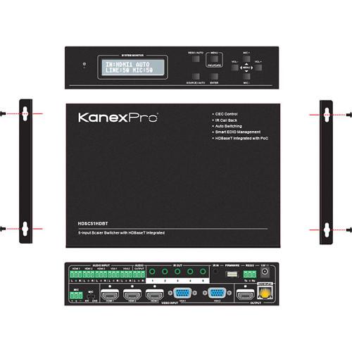 KanexPro 5-Input Multi-Presentation Scaler & Switcher with HDBaseT Out