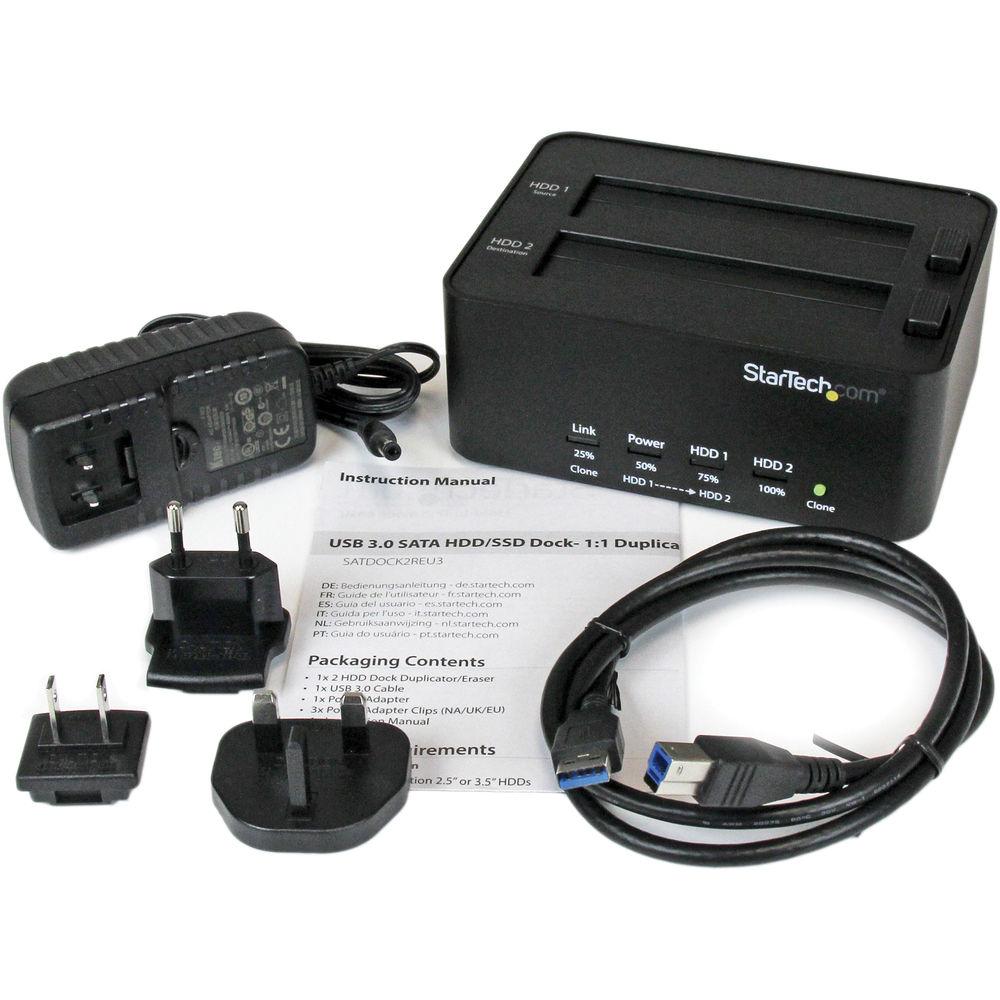 StarTech USB 3.0 SATA Hard Drive Duplicator & Eraser Dock