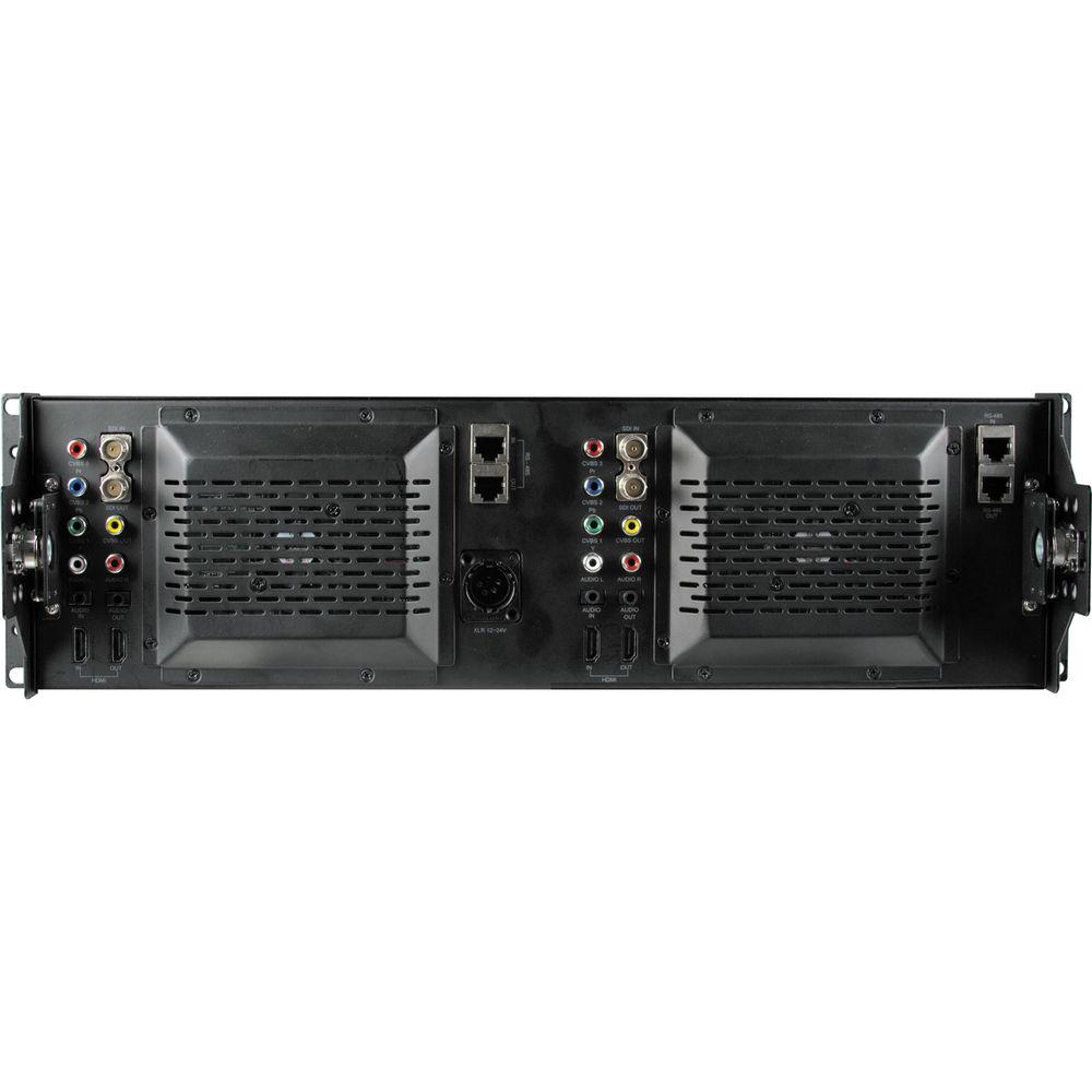 ViewZ VZ-070RM-3G 3RU Dual 7.0" 3G-SDI Rackmount Monitor