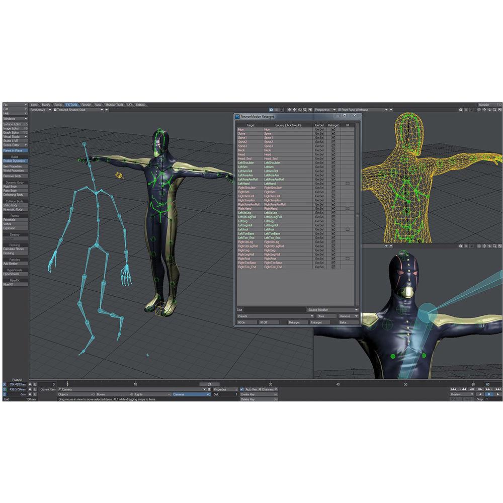 LightWave NevronMotion 1.0 Software with Kinect Support