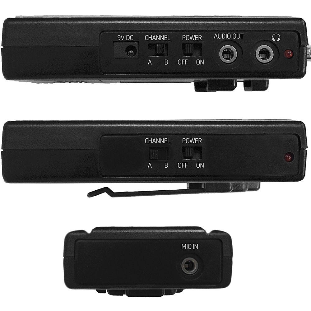 Polsen CAM-2W - Camera-Mountable VHF Wireless System with Omnidirectional Lavalier Mic