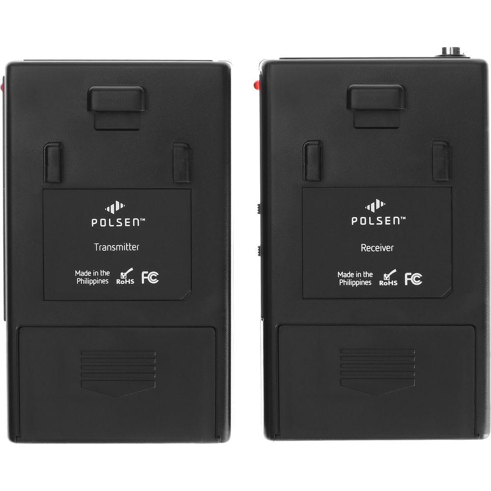 Polsen CAM-2W - Camera-Mountable VHF Wireless System with Omnidirectional Lavalier Mic