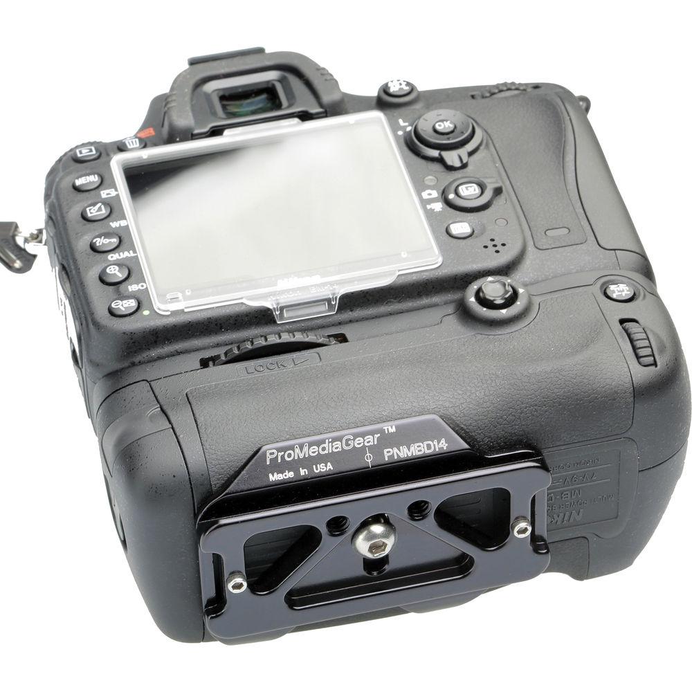 ProMediaGear Quick Release Plate for Nikon DSLRs with MB-D14 Battery Grip