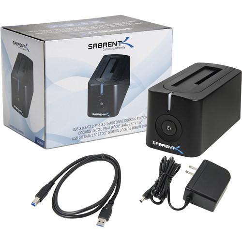 Sabrent USB 3.0 SATA 2.5" 3.5" Hard Drive Docking Station