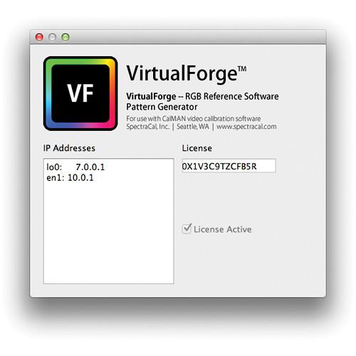 SpectraCal AVFoundry VirtualForge Software Pattern Generator