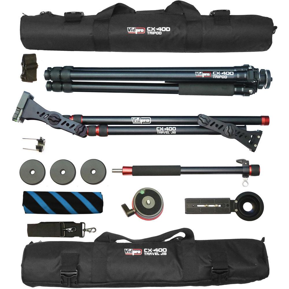 Vidpro CX-400 Travel Jib with Locking Pan Module & Tripod Legs