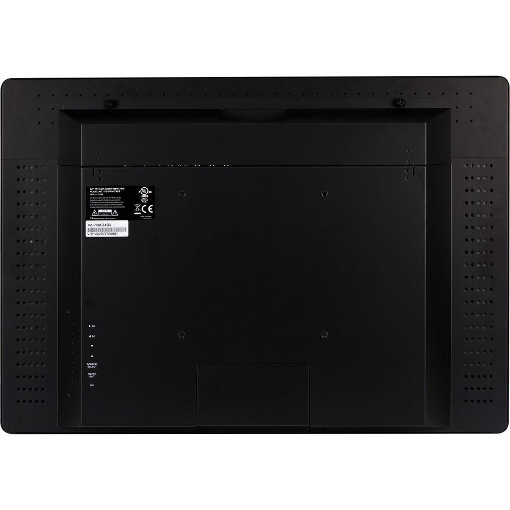 ViewZ VZ-PVM-Z4B3 32" Full HD Widescreen LED Backlit Monitor with Built-In 1.3MP Camera